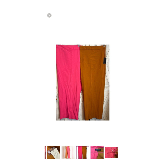 Women's ELOQUII Colorblock Blazer & Pants Set Plus Size 28 Pink Brown - Picture 4 of 4